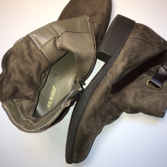 EUC brown booties with straps, buckles, and zips - Picture 7 of 8